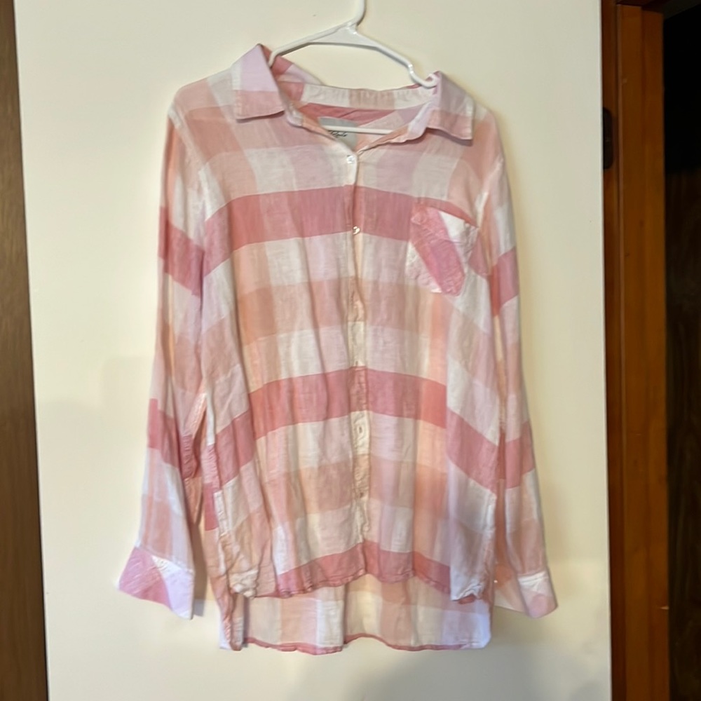 Rails Pink Long Sleeve Top